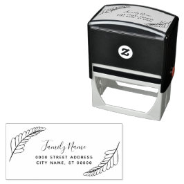 Carimbo de Autocolagem do Endereço de Retorno Deco