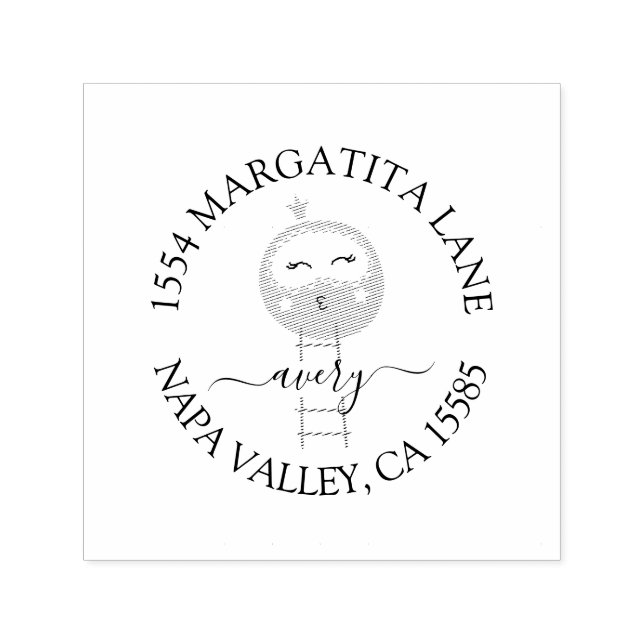 Carimbo de Autocolagem do Endereço de Retorno do c (Design)