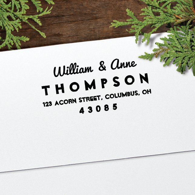 Carimbo de Autocolagem do Endereço de Retorno do T (Criador carregado)