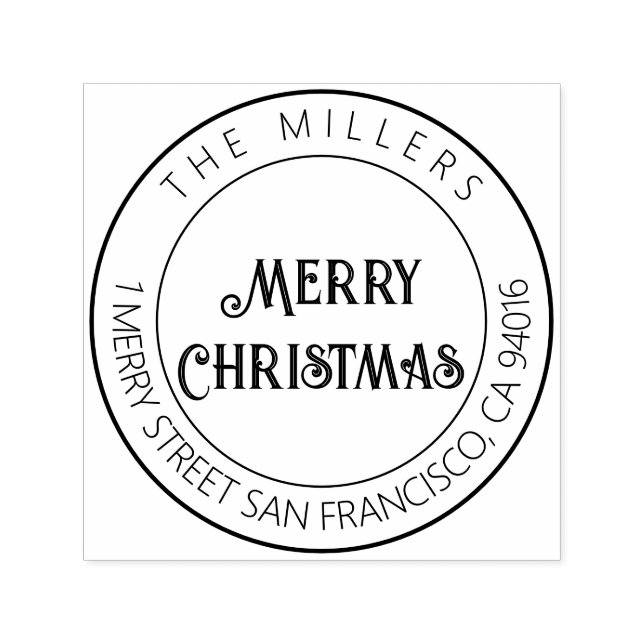 Carimbo de Autocolagem do Endereço de Retorno Eleg (Design)