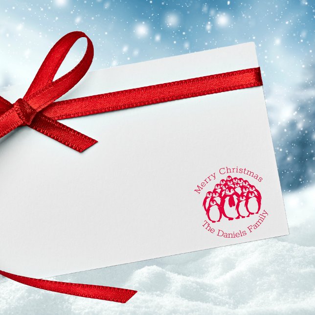 Carimbo De Autocolante Da Família Pinguim Feliz De (Criador carregado)