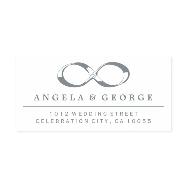 Carimbo De Autocolante De Casamento De Mão Infinit (Design)
