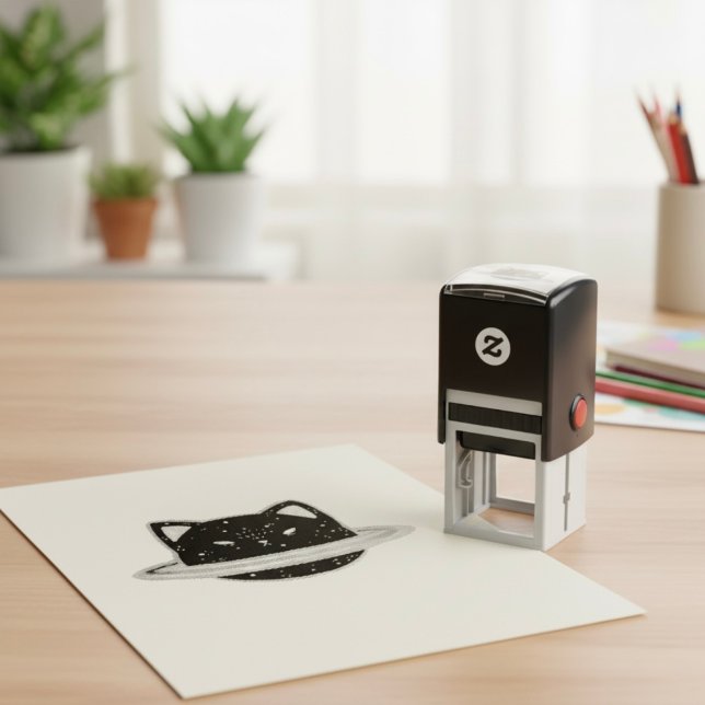 Carimbo De Autocolante De Gato Planeta (Criador carregado)