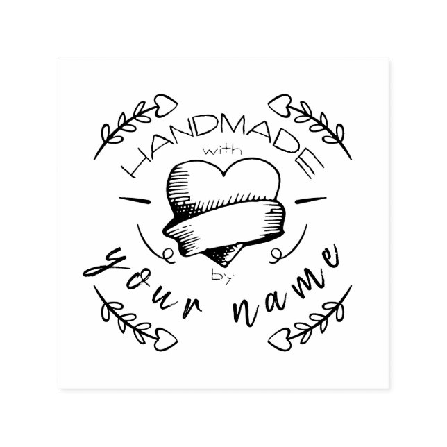 Carimbo de autocolante Elegante Pessoal (Design)