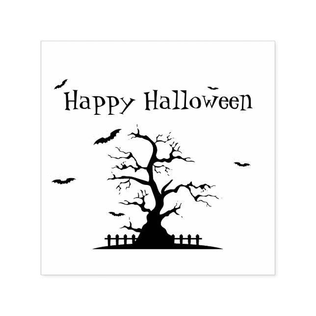 Carimbo De Autocolante Feliz Halloween Bats - Spoo (Design)