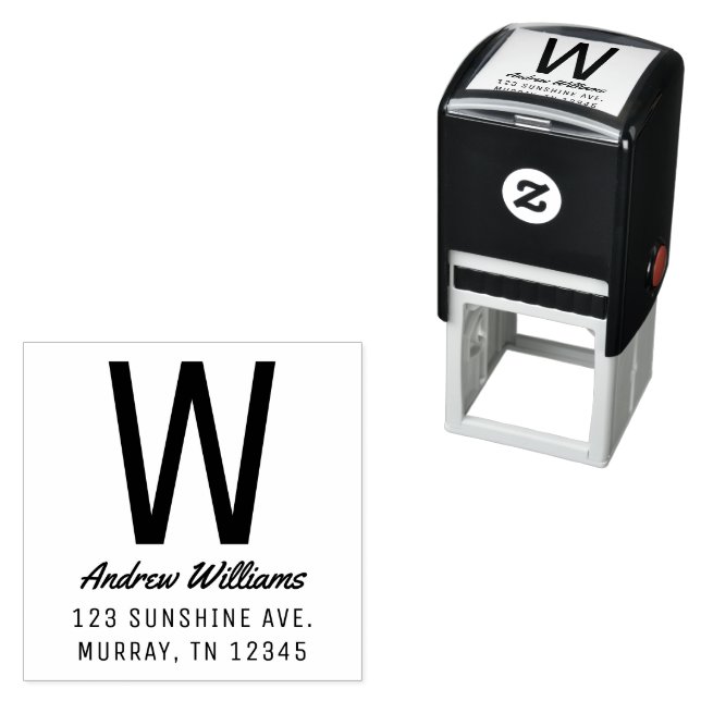 Carimbo de Autodigitação de Endereço Personalizado (In Situ)