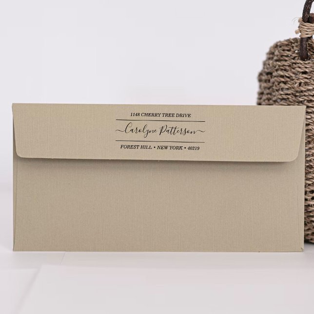 Carimbo de Autodigitação de Nome e Endereço Person (Criador carregado)