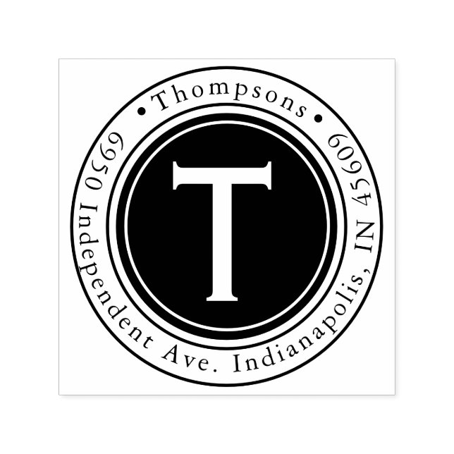 Carimbo de Autodigitação do Endereço de Retorno da (Design)