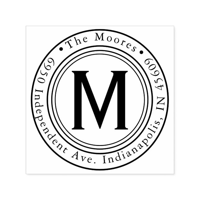 Carimbo de Autodigitação do Endereço de Retorno da (Design)