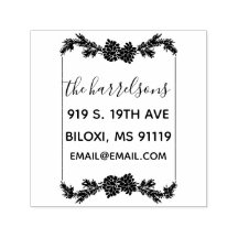 Carimbo De Autoimpressão Da Família Rustic Pine Co