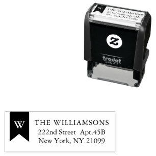 Carimbo de autoimpressão monograma