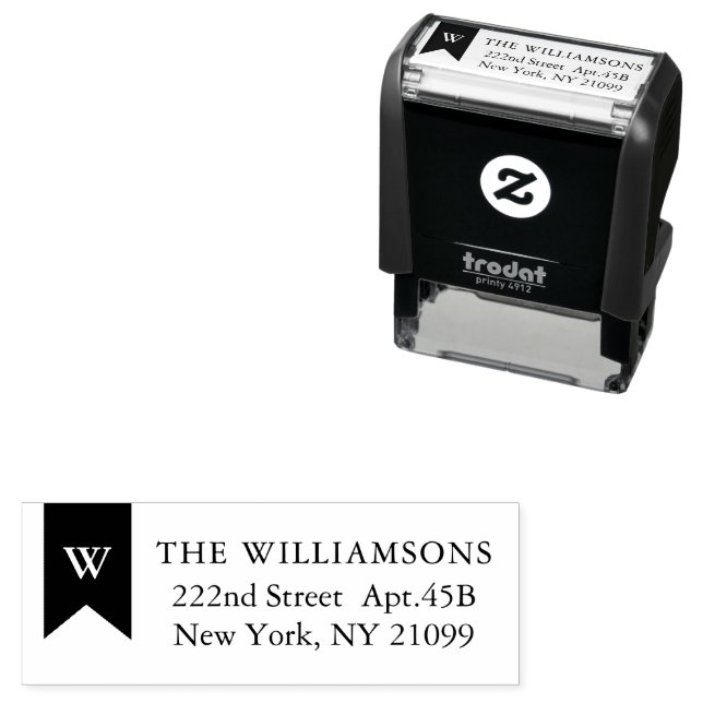 Carimbo de autoimpressão monograma (In Situ)