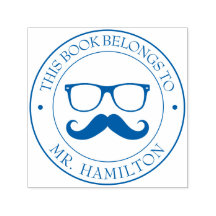 Carimbo de Biblioteca Personalizado - Ex Libris -