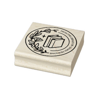 Carimbo de Biblioteca Pessoal - Folha Ilustrada Mã