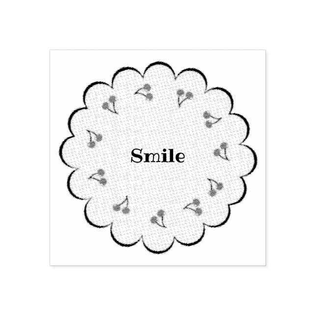 CARIMBO DE BORRACHA 文字　カスタム　チェリー　 ラバースタンプ (Impressão)