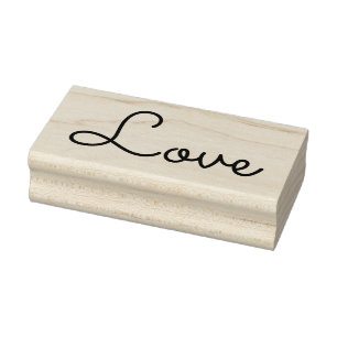 Carimbo de Borracha 1"x2.5" LOVE / Sacramento