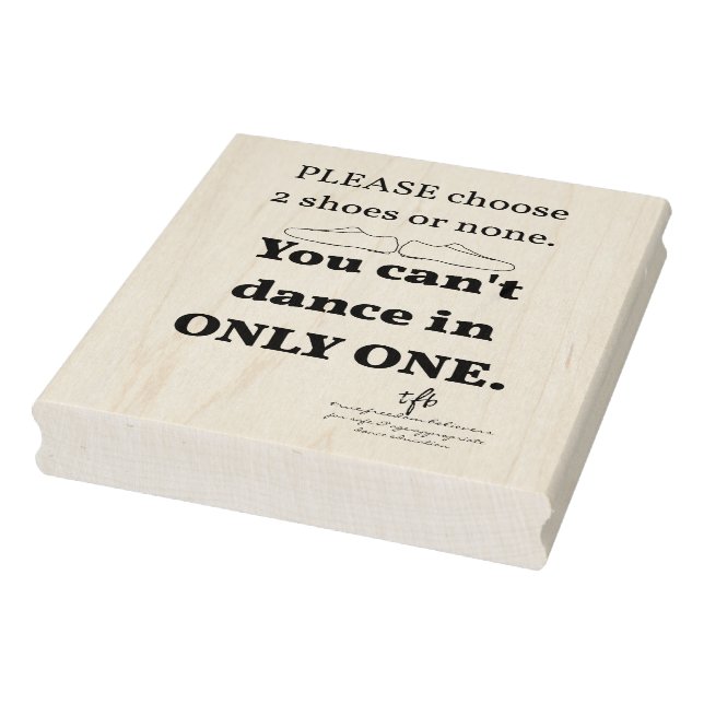 Carimbo De Borracha 2 Calçados ou um (Carimbo)