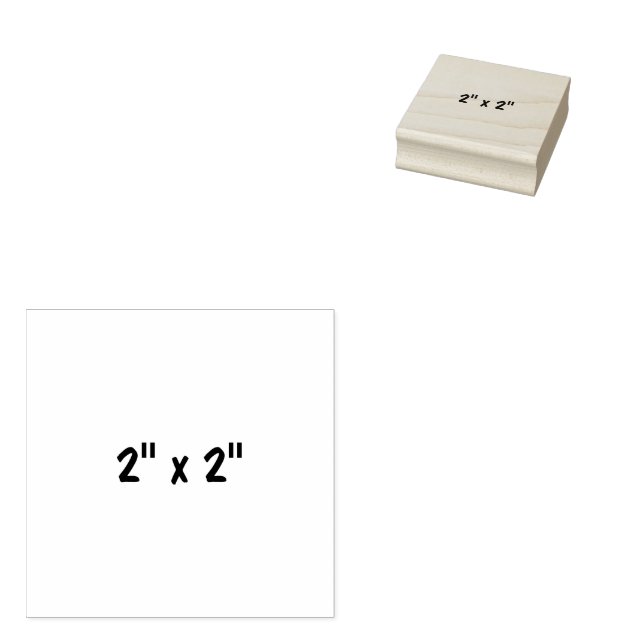 Carimbo De Borracha 2" x 2" (Carimbado)