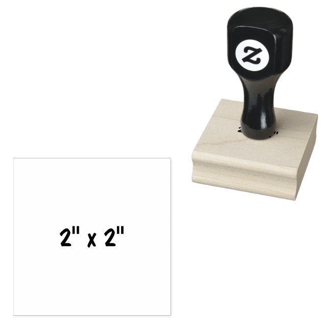 Carimbo De Borracha 2" x 2" (Carimbado)