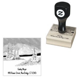 Carimbo de Borracha 2 x 2 Inverno Nevado