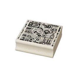 Carimbo De Borracha 4 de julho Padrão Genérico