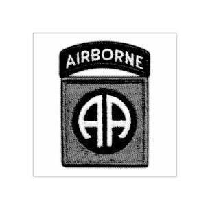 Carimbo De Borracha 82nd ABN Div transportado por via aérea controla