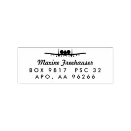 Carimbo De Borracha A-10 Warthog Jet Endereço de devolução personaliza