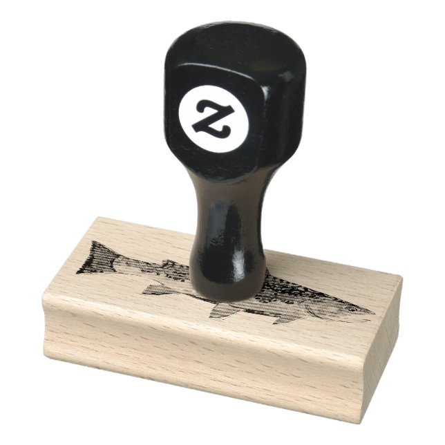 Carimbo De Borracha A Bonita Truta Brook (Carimbo)