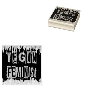 Carimbo De Borracha A orgulho gay feminista feminista Vegana de Slippe
