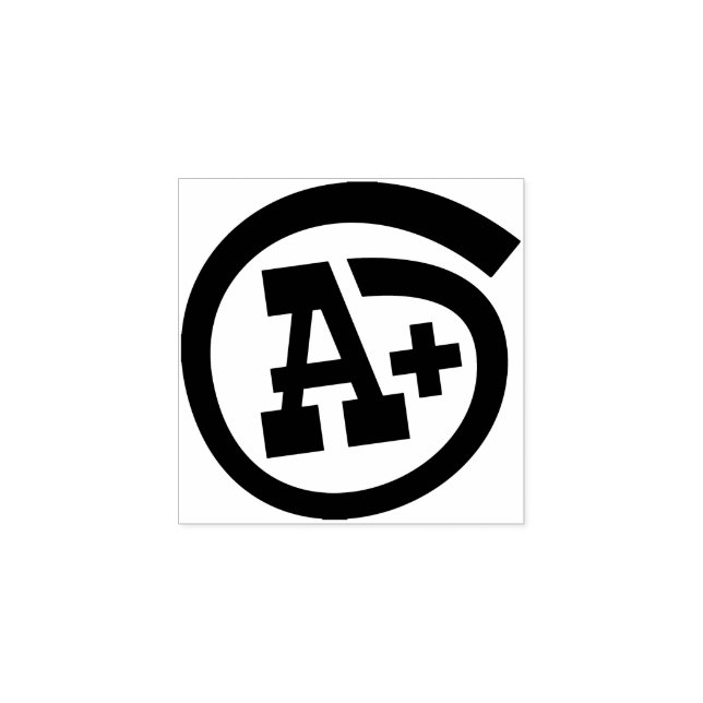 Carimbo De Borracha A+ Professores Recompensa Vermelho (Impressão)