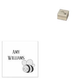 Carimbo De Borracha Abeelha personalizada fofa 