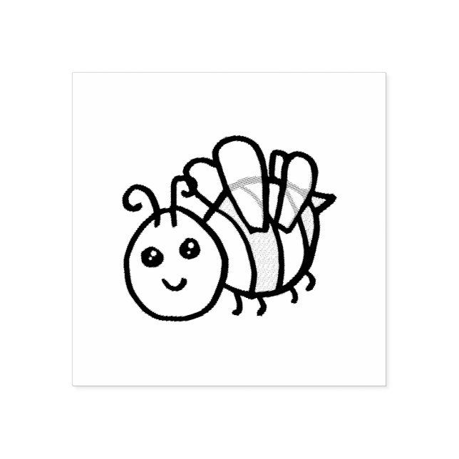 Carimbo De Borracha Abelha Mel (Impressão)