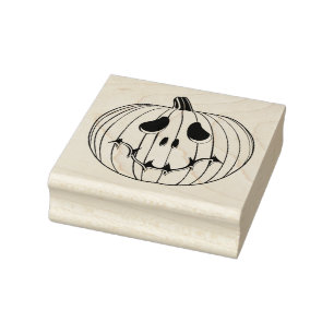 Carimbo De Borracha Abóbora de Halloween