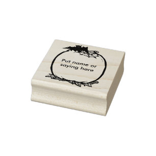 Carimbo De Borracha Abóbora e selo da arte da ilustração do vazio 2