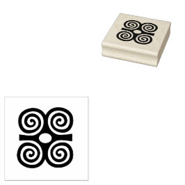 Carimbo De Borracha Adinkra Symbol Rubber Stamp - Srength and Humility