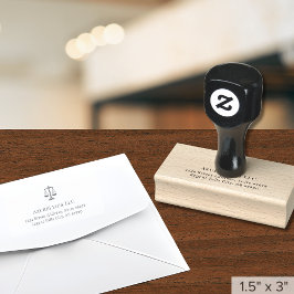 Carimbo De Borracha Advogado-Advogado-Advogado Endereço de Devolução