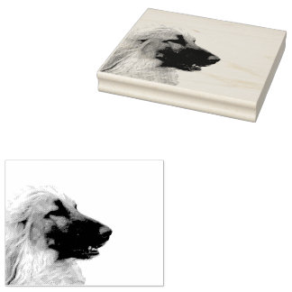 Carimbo De Borracha Afghanischer Windhund
