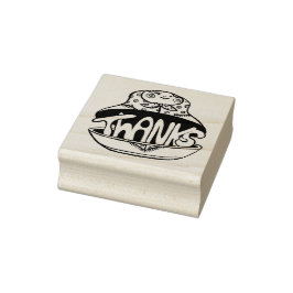 Carimbo De Borracha Agradecimento Manuscrito Dentro da Boneca Matryosh