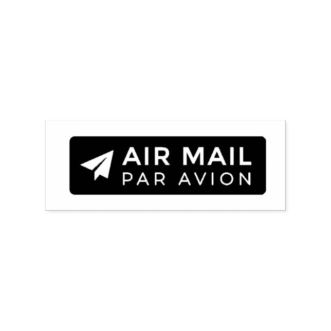 Carimbo De Borracha AIR MAIL PAR AVION 紙飛行機 エアメールスタンプ paper airplane ラ (Impressão)