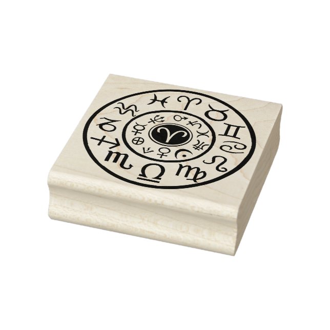Carimbo De Borracha Aires Astrologic Celestial Design (Carimbo)