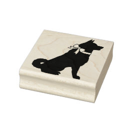 Carimbo De Borracha Akita Dog Puppy