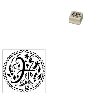 Carimbo De Borracha Alfabeto H