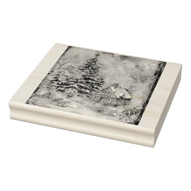 Carimbo De Borracha Algodão de Natal (Carimbo)