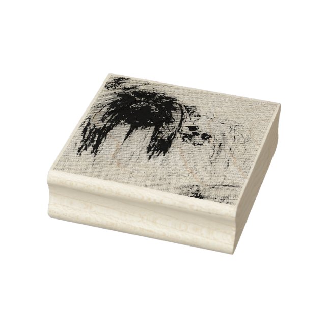 Carimbo De Borracha Amantes Pekingeses (Carimbo)