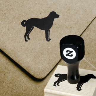 Carimbo De Borracha American Bulldog Silhouette