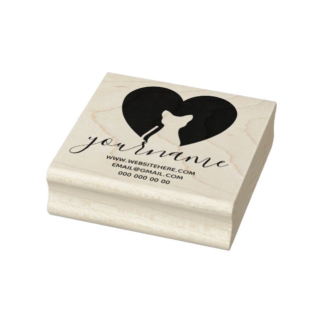 Carimbo De Borracha Amor de gato (Carimbo)