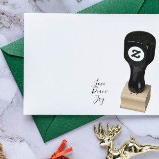 Carimbo De Borracha Amor Joy Paz Ink Inspiracional de Natal