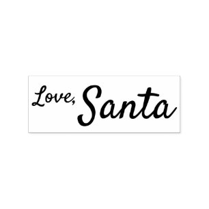 Carimbo De Borracha Amor, selo da assinatura do papai noel para