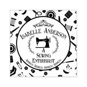 Carimbo De Borracha Amor Sewing Vintage