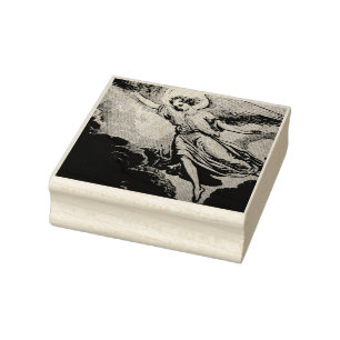 Carimbo De Borracha ANGELS Wood Art Stamp